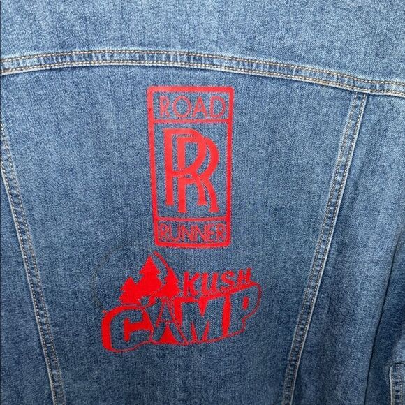 Kush Kano Denim Jacket with Red Patches - Picture 8 of 8